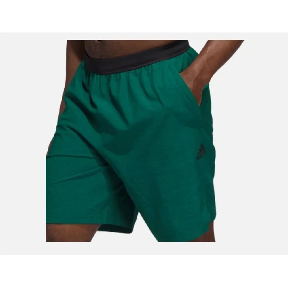 Adidas Aeroready Axis Woven 3.0 Training Shorts Green Black Men's Size 2XL